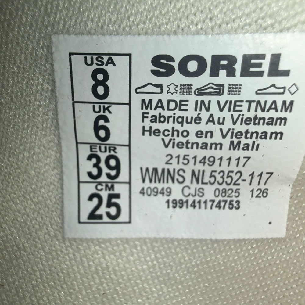 NEW Sorel Ona Ave T-Toe Sneaker Sea Salt Gum Platform Leather Retro Streetwear - Picture 15 of 16